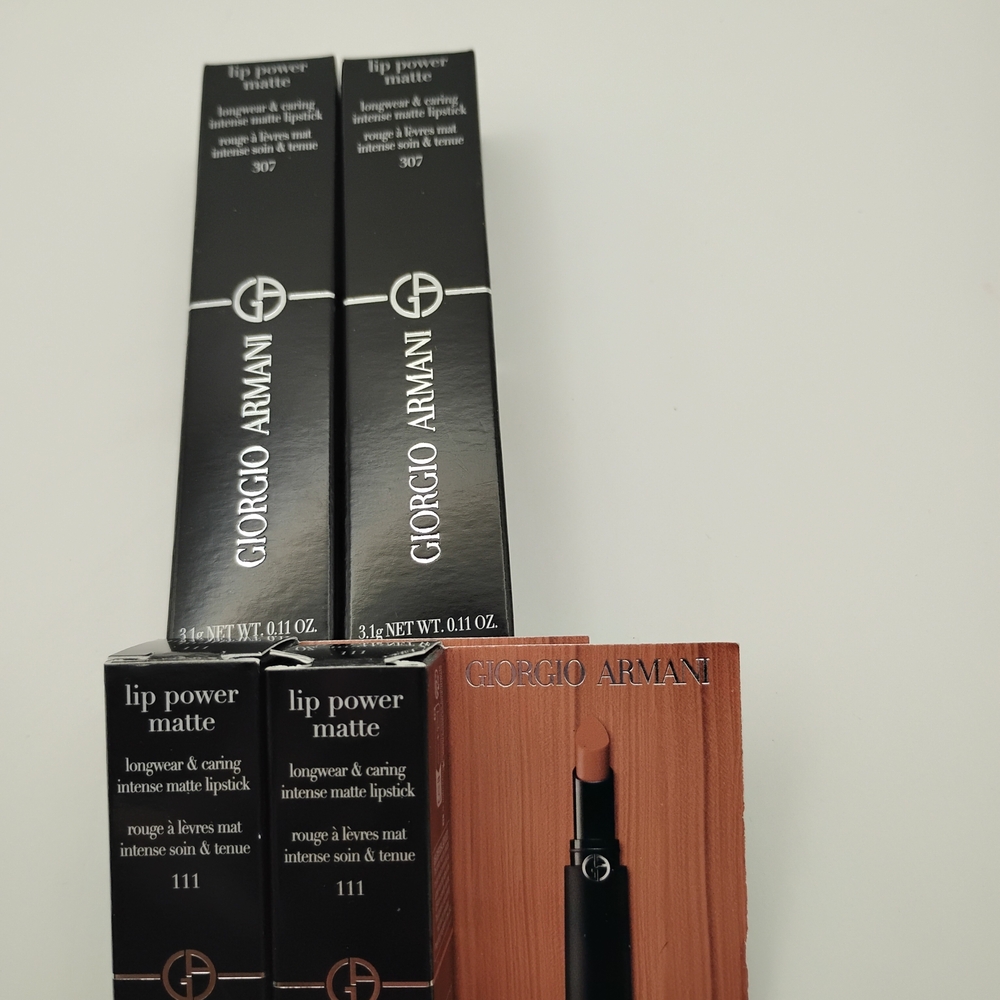 Giorgio Armani Lip Power Matte Lipstick 4 - 2 Red and 2 Beige - Picture 4 of 4